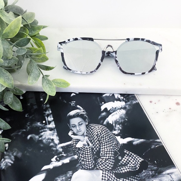 Erica Rose Accessories - "Hadley" Sunglasses || Silver Mirror Speckled